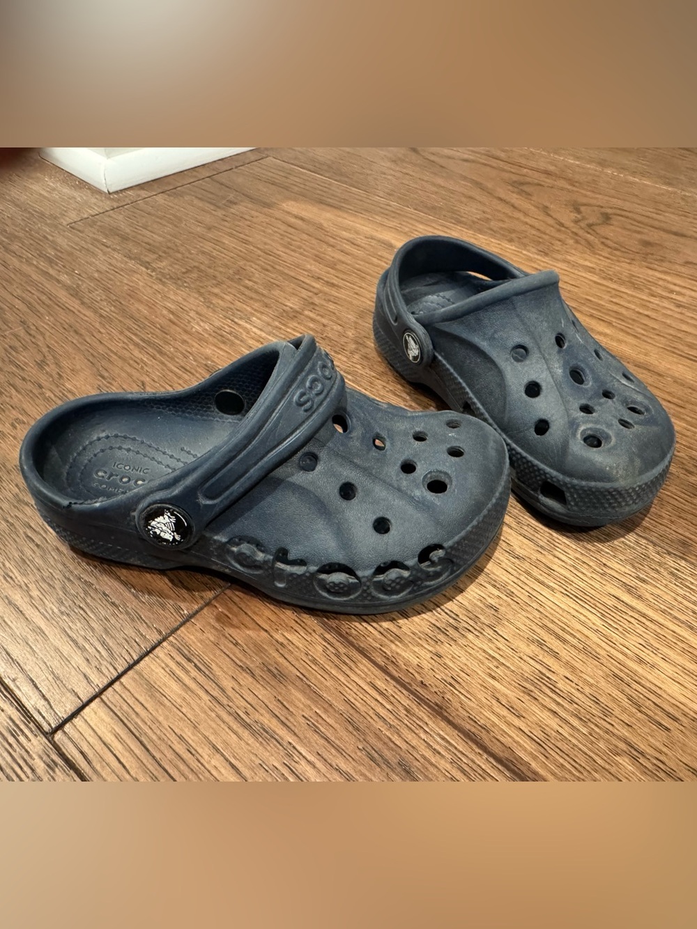 CROCS Kids Classic Clogs in Dark Navy